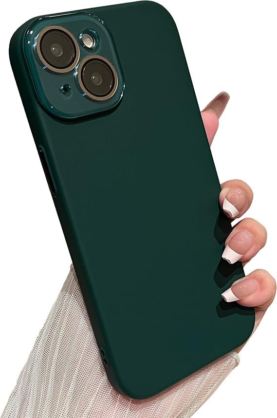 Caseative for iPhone 15 Case, Dark Green