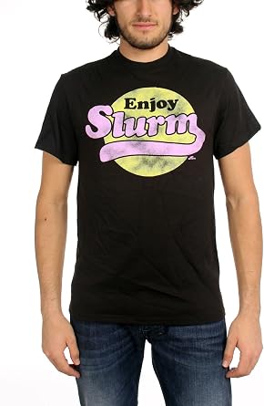 FUAS2004 Futurama Slurm Mens Tshirt Black S
