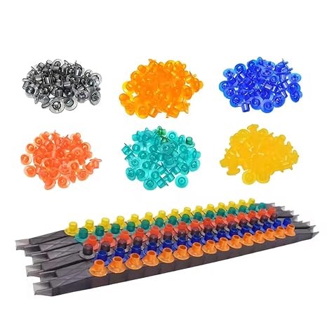 Queen Rearing Kit, 15 Bee Cell Cups & Frame Holder, Color-Coded Plastic Grafting Kit for Beekeeping, Beekeeping Supplies