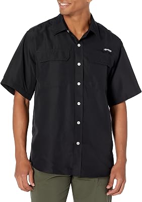 Mens Mossy Oak Short Sleeve Button Down Fishing Shirt
