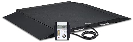 Detecto, 6400-C-AC, Wheelchair Scale, Portable, Digital, 1000 lb x .2 lb, 450 kg x .1 kg, BT,WiFi, AC Adapter