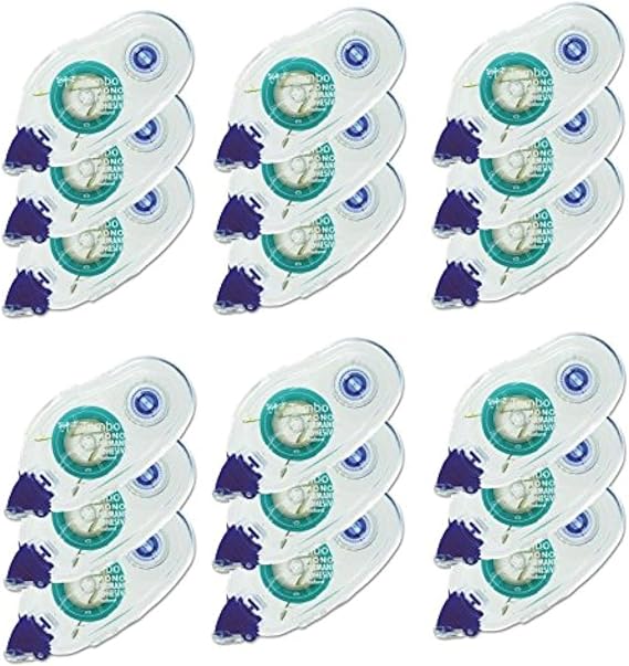 Bulk Buy: Tombow Mono Adhesive Refill Permanent Value Pack 3/Pkg 1/3" X 118 Total Ft. 62207 (6-Pack)