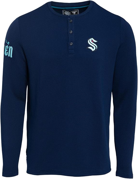FE NHL Officially Licensed Waffle Henley