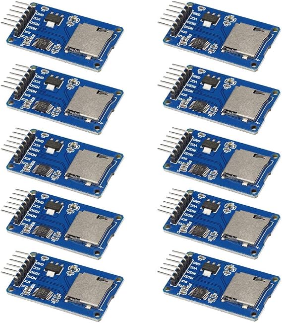 10PCS Micro SD Card Module Mini TF Read Write Card SDHC SPI Interface Driver Board for Arduino
