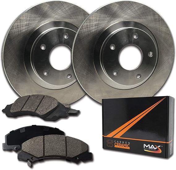 [Front] Max Brakes Premium OE Rotors with Carbon Ceramic Pads KT055441-4