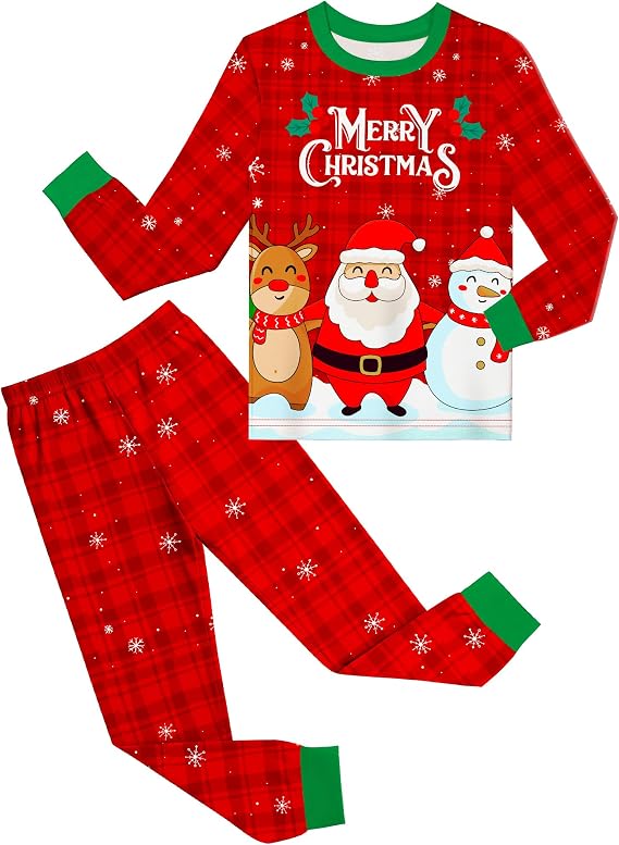 Sylfairy Girls Pajamas Set Sleepwear Rainbow Unicorn Pjs Toddler Long Sleeve Jammies Kids Sleepwear 3-12 Years