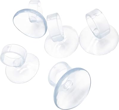 XMHF Silicone Aquarium Air Hose Airline Tube Clip Suction Cups Holders 20Pcs