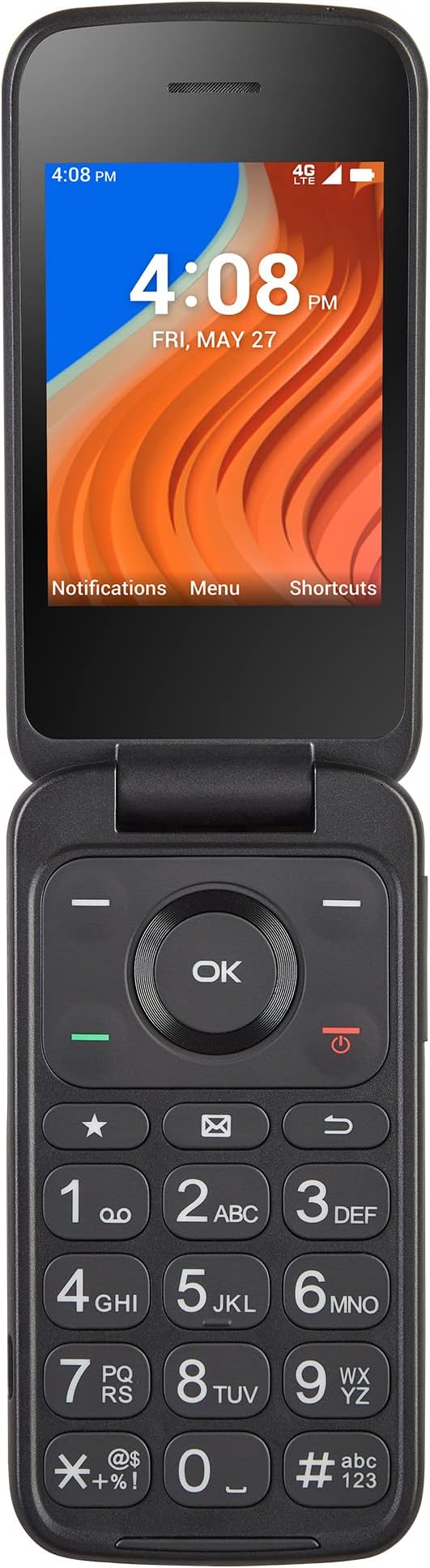 TracFone TCL Flip 2, 8GB, Black - Prepaid Flip Phone (Locked)