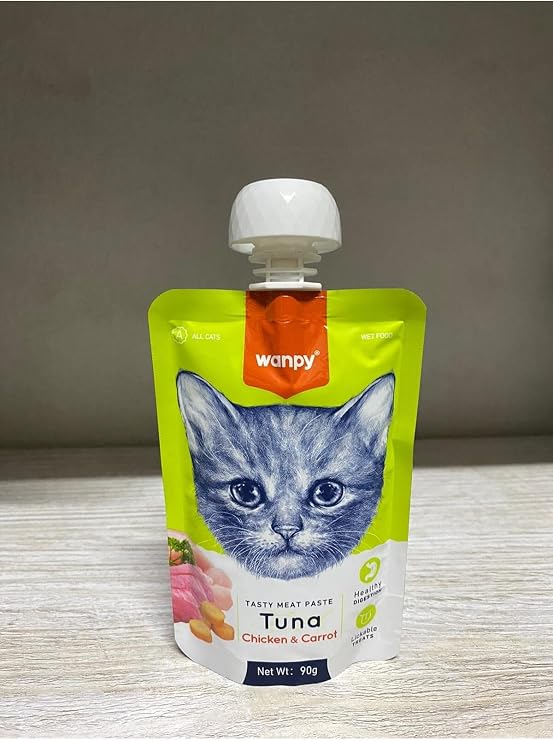 Wanpy Kedi Ödülü Krema 90 Gr Ton Balıklı -Tavuklu