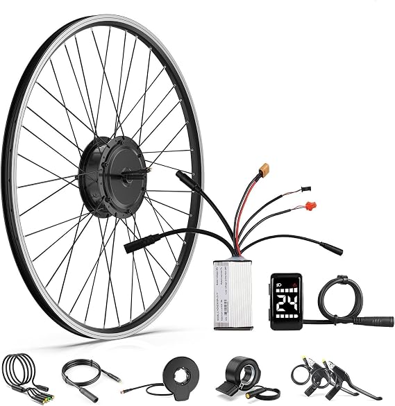 BAFANG Ebike Conversion Kit 48V500W Front Hub Motor Kit with Display