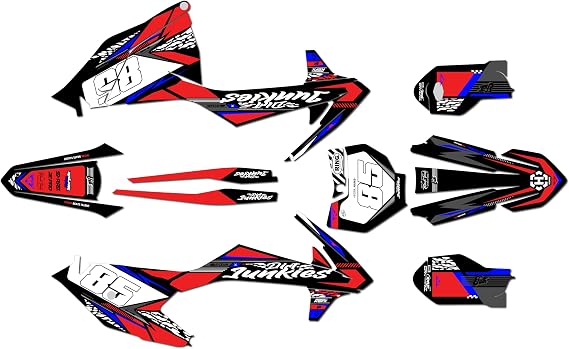 Graphics Kit for KTM 85SX SX85 (2018-2023) Rugged Series Red 21 Mil - Dirt pit bike motorcycle stickers, dirtbike racing automotive decal motocross accessories no-plastics