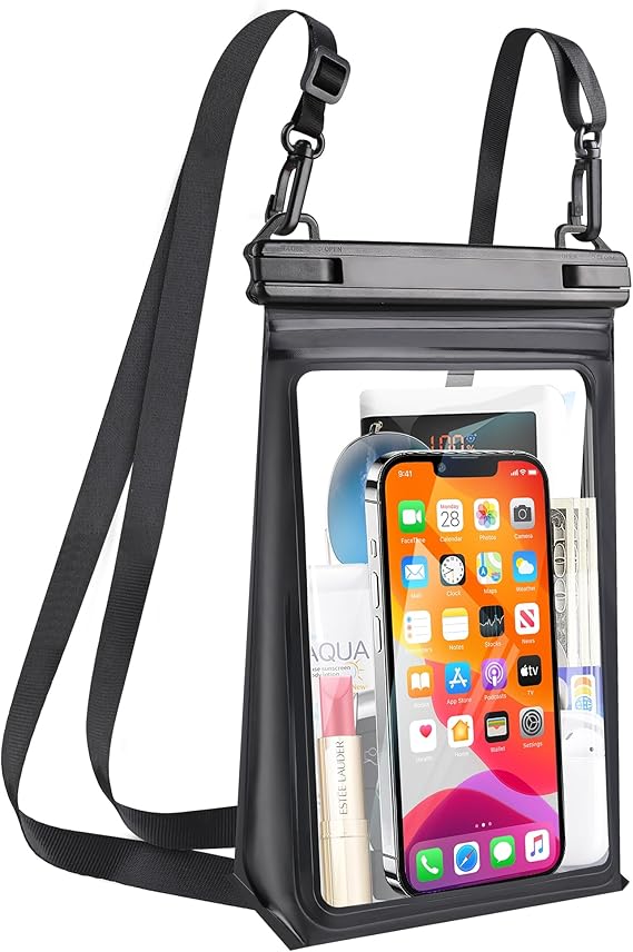 Large Capacity Waterproof Phone Pouch, Floating Dry Bag for iPhone 17 16 13 12 11 Pro Max Galaxy S22 S21 Waterproof Bag Sunscreen Glasses Storage Dry Pouch for Swimming Rafting Boating