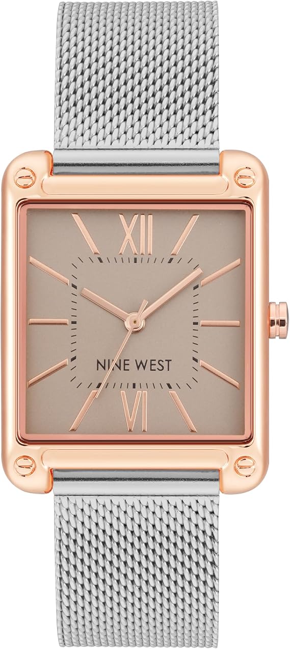 NINE WEST Women's Mesh Bracelet Watch
