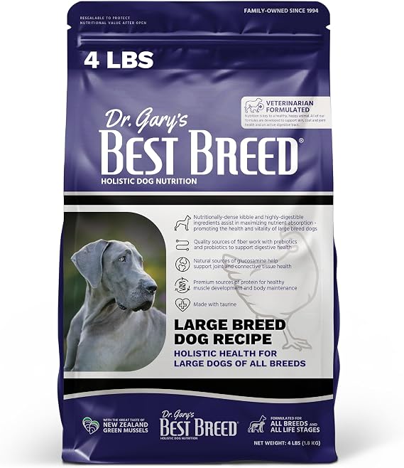 Best Breed Large Breed Dog Diet Made in USA [Natural Dry Dog Food] - 4lbs.