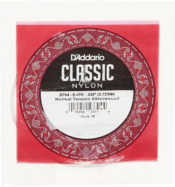 Daddario J2704 Classic Guitar Single String, Classic Nylon, Normal Tennis