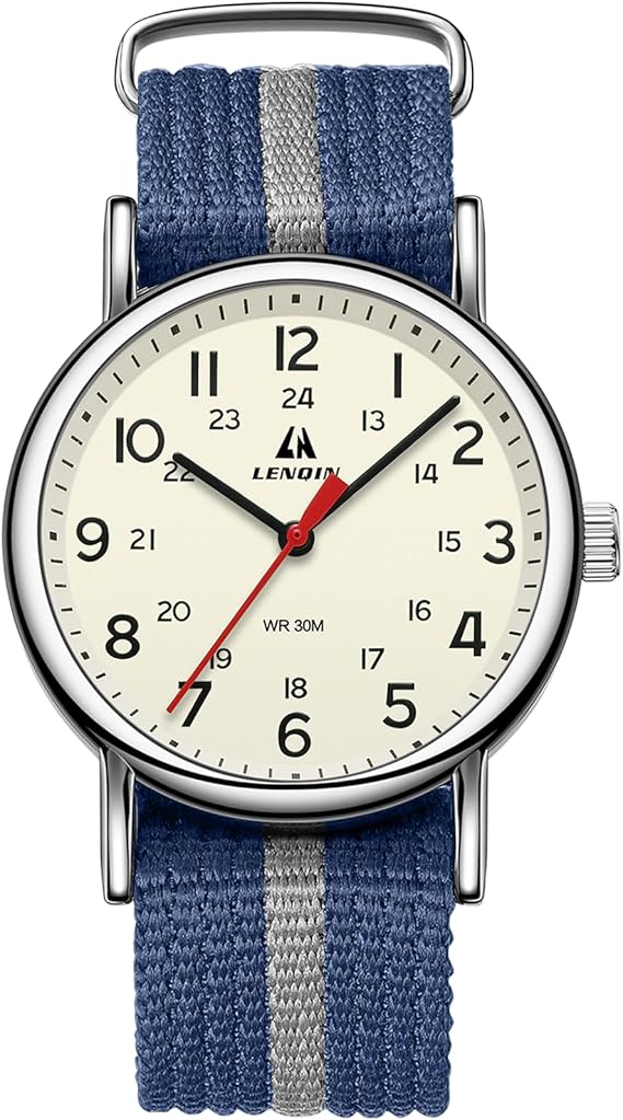 LN LENQIN Mens Watches Military Watch Analog Quartz Watches for Men