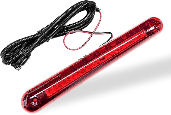 Third Brake Light, 12V Car High-Mounted Rear Brake Tail Lamp with 24 LEDs, Waterproof 3rd Braking Light Assembly Replacement for Cars Trucks SUVs, Car Accessories