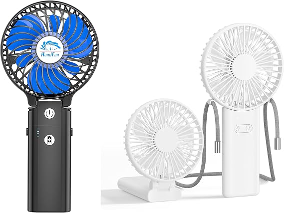 HandFan 5200mAh Portable Handheld Fam + Thinnest Handheld Fan