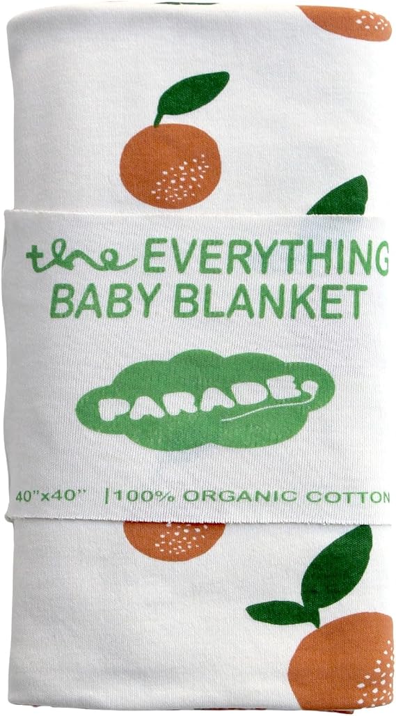 PARADE Everything Organic Baby Blanket Big Citrus