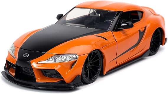 Jada modeli Toyota GR Supra turuncu Hızlı ve Öfkeli 9 F9 ölçek 1:24 orijinal 32097