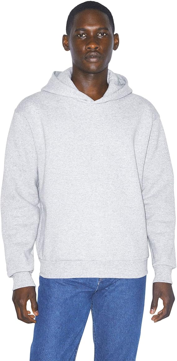 American Apparel Men's Mason Fleece Long Sleeve Pullover Hoodie