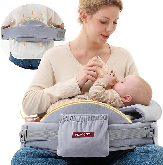 Momcozy CozyPro Nursing Pillow for Breastfeeding with Lumbar & Arm Support