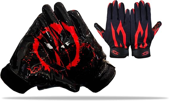Football Gloves Receiver Ninja Stealth