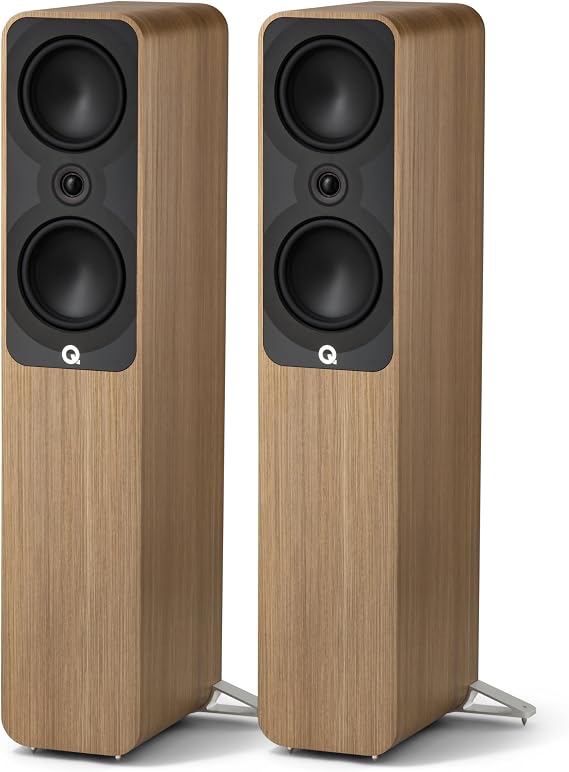 Q Acoustics 5050 Floorstanding Speakers Holme Oak Pair
