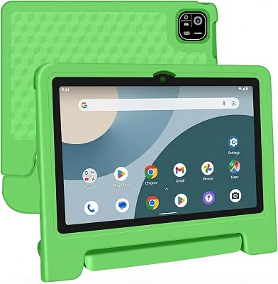 10.1 inch Tablet IPS HD Touchscreen Android 14 64 GB Storage, 8GB RAM, Octa Core Tablet, 12-hr Battery, WiFi, GPS - Green