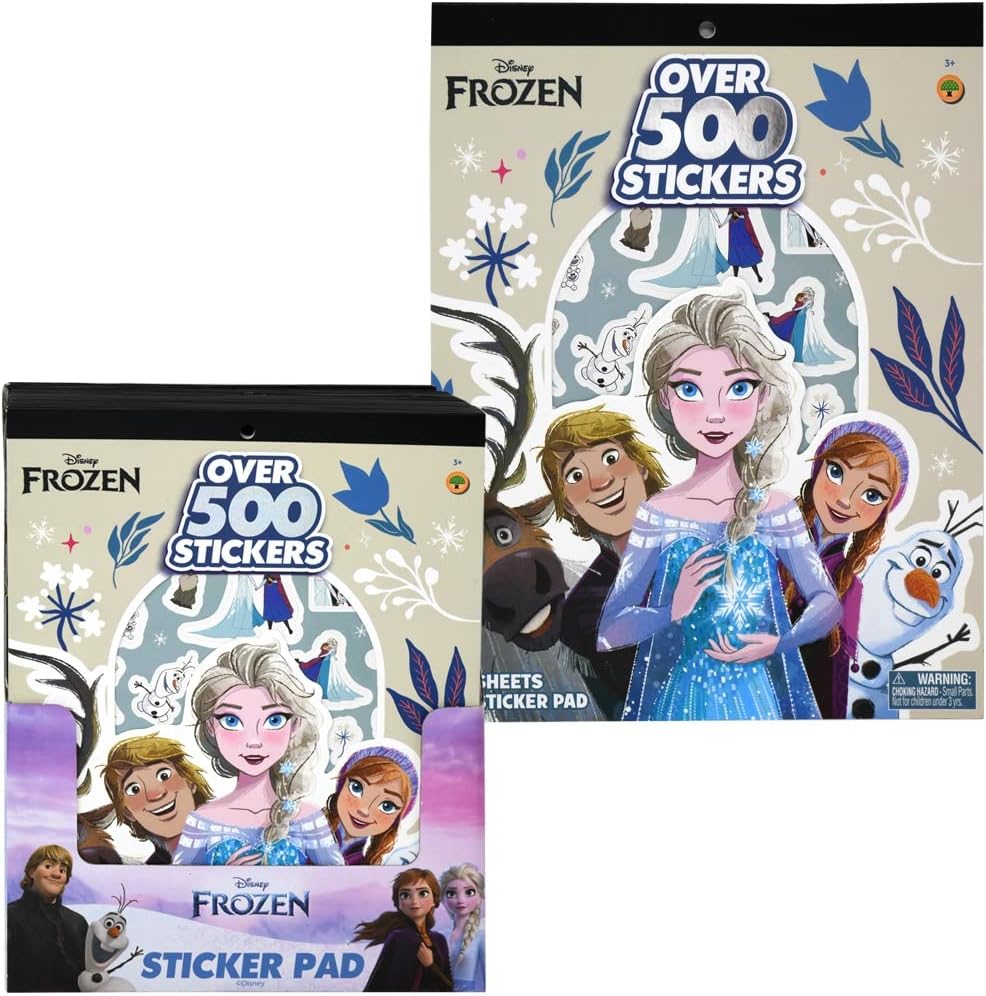 Disney Frozen 2 Elsa and Anna Sticker Book Over 500 Perfect for Gifts, Party Favor, Goodies, Reward, Scrapbooking, Stocking Stuffer, Children Craft, Classroom, School for Kids Girls, Boys, Toddlers