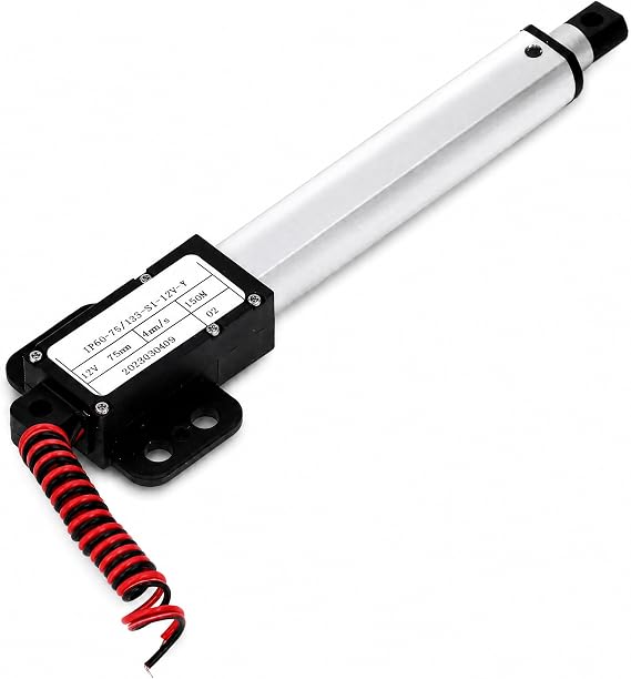 150N Electric Micro Linear Actuator Multi Mini Motion 75mm Stroke 12V 3 inches, 50 lbs Force, Innovative Compact Design and Versatile Capabilities for Home General Automation,