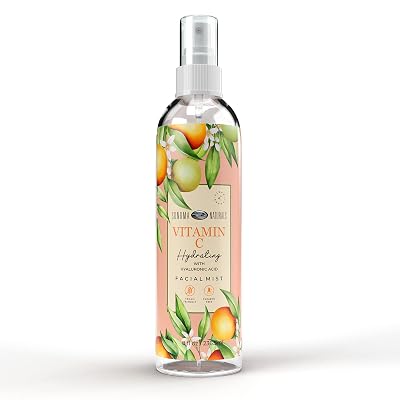 Vitamin C Hydrating Facial Mist | 100% Natural | wVitamin C & Papaya Extract | Moisturize | Nourishes Skin | 8 fl. oz