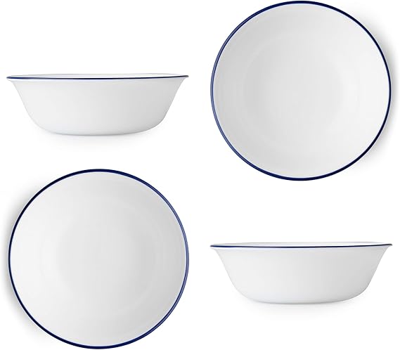 Corelle Livingware Ocean Blues 18 Ounce Soup/Cereal Bowl (Set of 4)