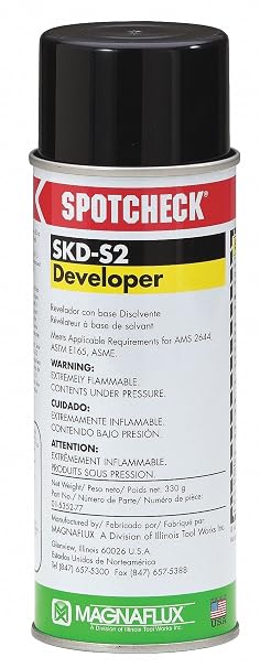 MAGNAFLUX Penetrant, Developer, 11.6 oz.