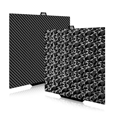 Smooth Diamond PEO+Carbon Fiber PET Pattern Build Plate for QIDI Q2 280x280mm, Double Sided Flexible Plate PEO PET Spring Steel Sheet for QIDI Q2, Q2 Combo, Q2C 3D Printer Platform