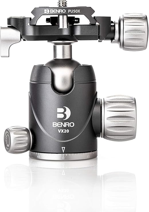 Benro VX20 Two Series Arca-Swiss Style Aluminum Ballhead with PU50N Camera Plate (VX20)