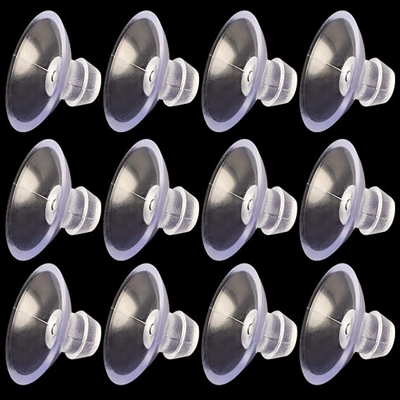 ANCIRS 30 Pack 20mm Suction Cups for Glass Table Tops, Clear | Rubber, Rubber, Anti-Collision Sucker Pad Without Hooks, for Home & Kitchen, for Hanging Lightweight Decorations & Small Ligh