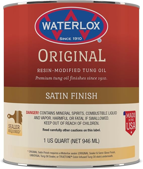 Waterlox TB 6044 Original Satin Finish, Quart, 32 Fluid Ounces