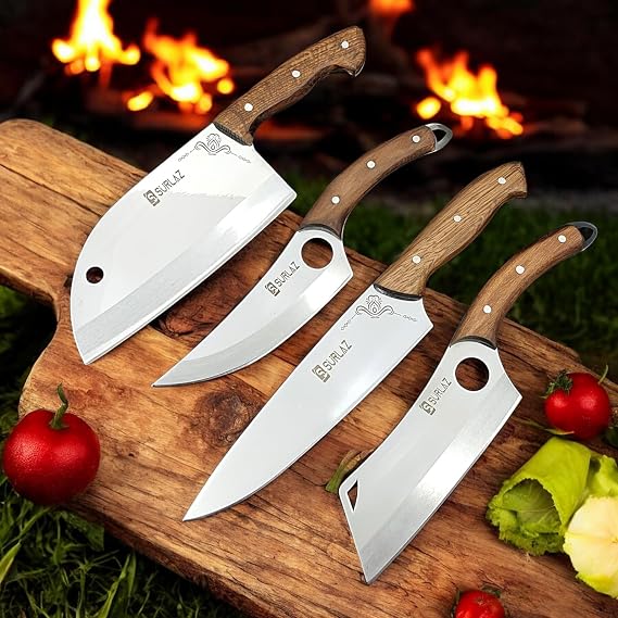 SürLaz Chef Knife Set 4 Piece Almazan Knife Outdoor Knives Gift Knife