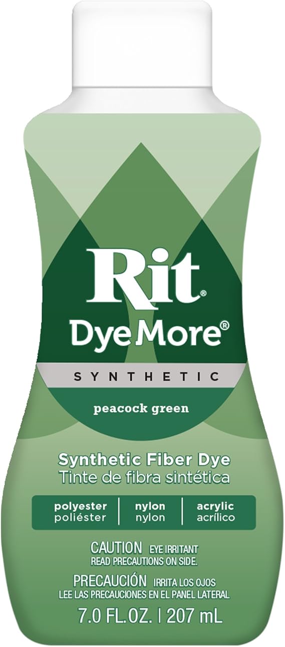Rit DyeMore Liquid Dye, Peacock Green 7 Fl Oz (Pack of 1)