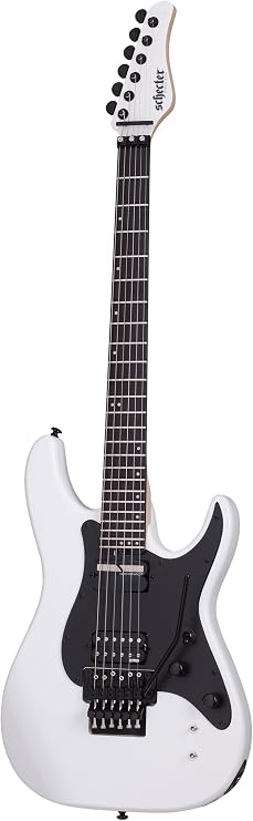 Schecter Sun Valley Super Shredder with Floyd Rose and Sustaniac - White