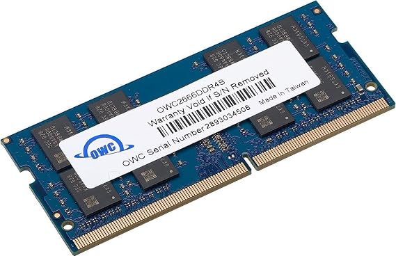 OWC 4GB DDR4 2400MHz Non-ECC SODIMM 260-pin Memory RAM | PC4-19200, Non-ECC Unbuffered, 1Rx8, 1.2V, CL17, Compatible with Select Laptops, All-in-One Systems, and NAS Systems