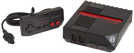 Hyperkin RetroN 1 HD Gaming Console for NES (Black) | with 3 ft. HD Cable, 6 ft. Micro USB Charge Cable with USB AC Adapter