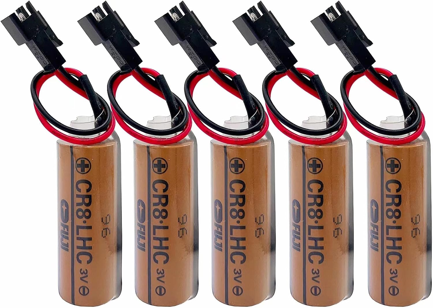 5-Pack Fuji FDK CR8-LHC 17450 Lithium Battery, 3V Back Up Battery for TOTO CR8.LHC TH559EDV410R