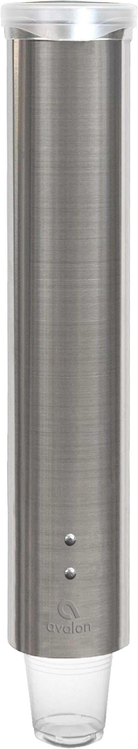 Avalon Stainless Steel Adjustable Pull Type Cup Dispenser, Fits 4-10 oz Sized Cups, Dent Proof, Fingerprint Resistant