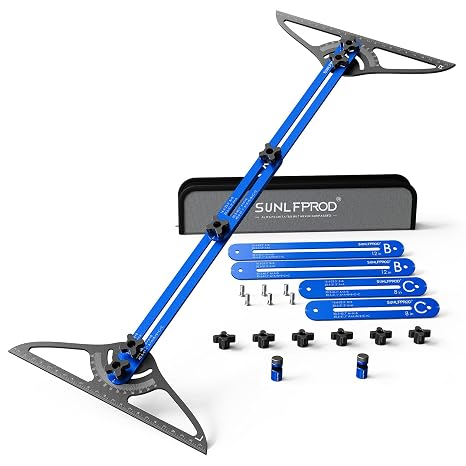 Stair Tread Template Tool - Dual Solid Nut Locking Stair Tread Tool Jig