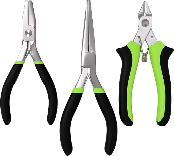 Metal Earth 3-Piece Tool Set - Clipper - Flat Nose Pliers - Needle Nose Pliers