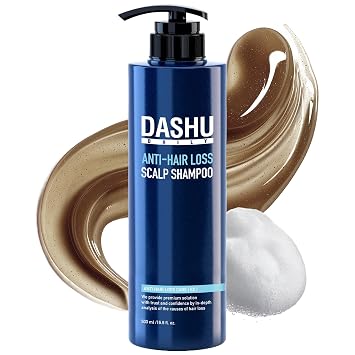 DASHU Revitalizing Protein Shampoo for Dry, Itchy Scalp, Thinning Hair, and Men - 16.9 fl oz