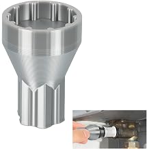 3-in-1 Inlet Filter Removal Tool Compatible with Rinnai Water Heaters, Works with Power Drivers, Wrenches & Hand Grip, Water Heater Cleaning Tool for Easy Filter Maintenance