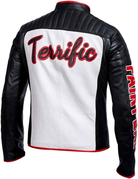Fair Play Black Leather Jacket | Mr Terrific Biker Motorcycle Leather Jacket For Men